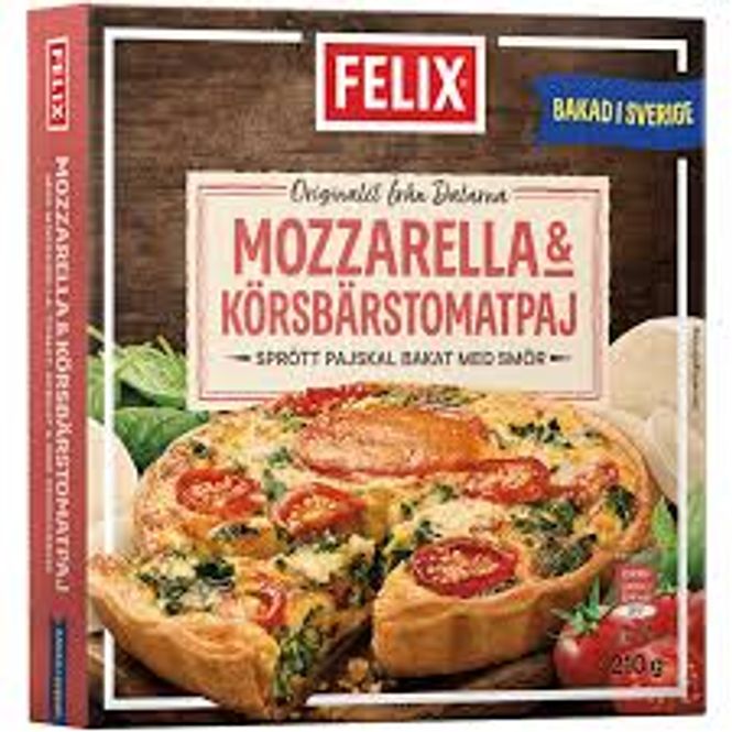 Huvudbild Felix Mozzarella & Körsbärstomatpaj