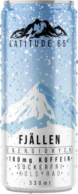 Huvudbild Latitude 65 Fjällen Energidryck